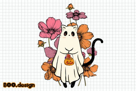 Cute Cat Spooky Sublimation
