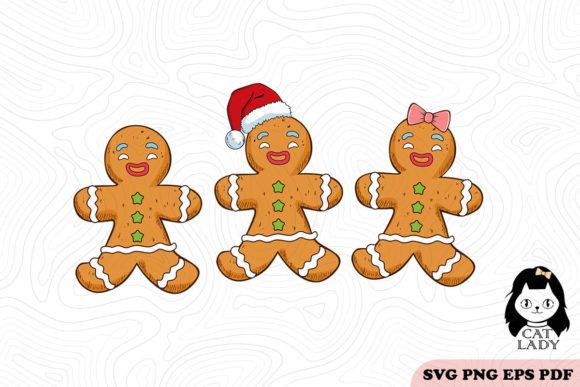 Gingerbread Christmas SVG PNG