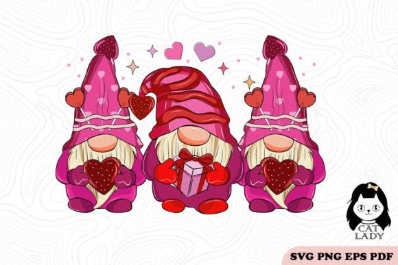 Gnome Valentine Day SVG PNG Sublimation