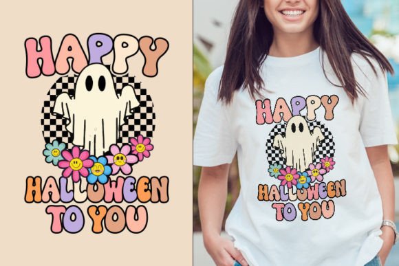 Happy Retro Halloween Svg Design