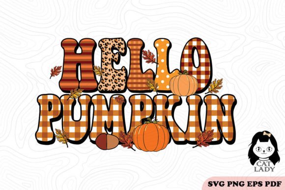 Hello Pumpkin Thanksgiving SVG PNG