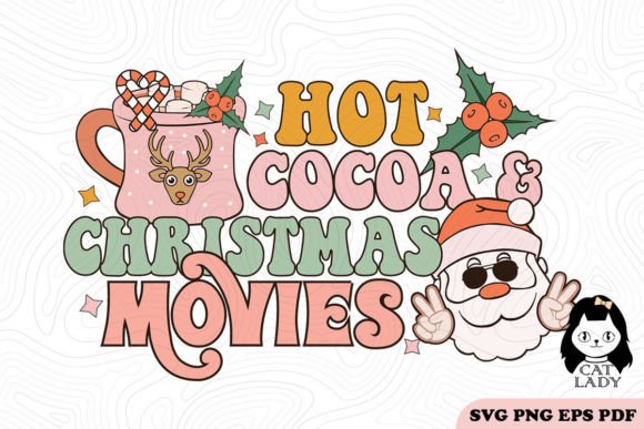 Hot Cocoa Christmas Movies SVG PNG