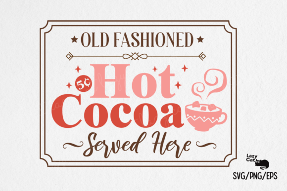 Hot Cocoa Christmas Sign SVG Review