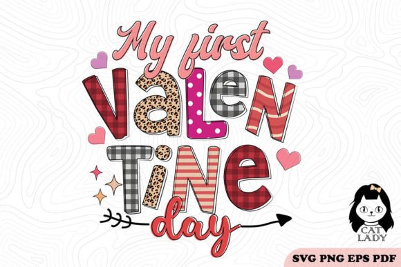 My First Valentine Day SVG PNG