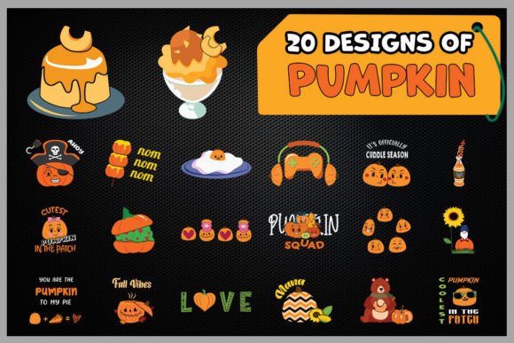 Pumpkin Bundle SVG 20 Designs