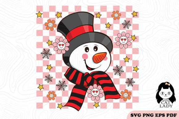 Snowman Christmas Seamless SVG PNG