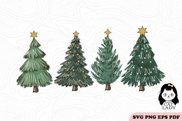 Trees Christmas SVG PNG Sublimation